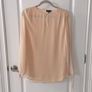 The Limited, light-peach colored blouse